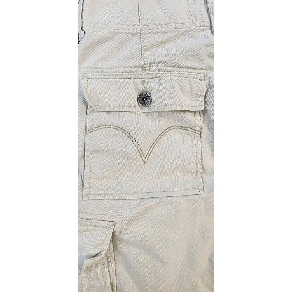 Levis Cargo Shorts Mens 29 White 10.5